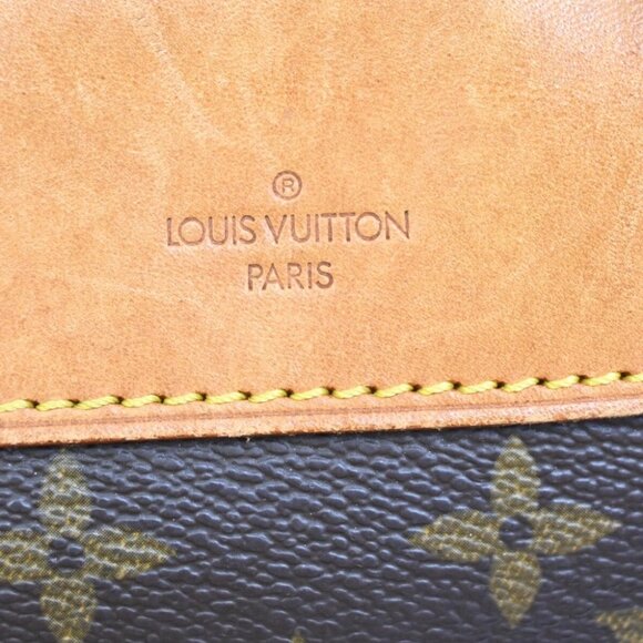 LOUIS VUITTON LV Logo Deauville Hand Bag Monogram Leather Brown M47270 83FB676 - Picture 5 of 16